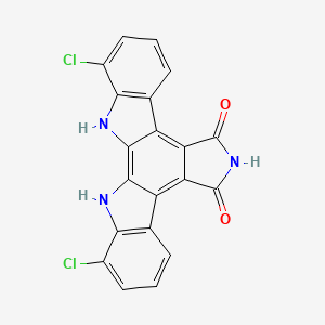 molecular formula C20H9Cl2N3O2 B1233485 Dichloroarcyriaflavin A 