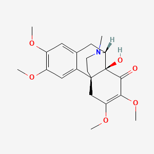 molecular formula C21H27NO6 B1233486 Tridictyophylline CAS No. 52038-19-4