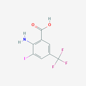 2-Amino-3-iodo-5-(trifluoromethyl)benzoic acid