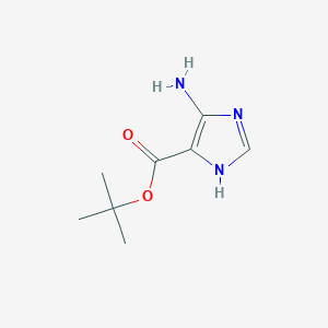 molecular formula C8H13N3O2 B12334887 tert-Butyl 5-amino-1H-imidazole-4-carboxylate CAS No. 195617-88-0