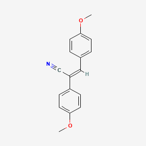 molecular formula C17H15NO2 B1233490 2,3-Bis(p-methoxyphenyl)acrylonitrile CAS No. 6443-74-9