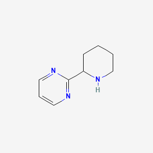 molecular formula C9H13N3 B12334903 2-(Piperidin-2-yl)pyrimidine 