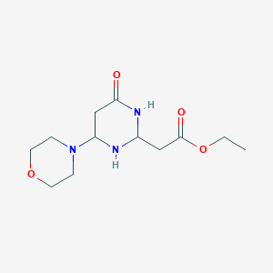 2-Pyrimidineacetic acid, 1,6-dihydro-4-(4-morpholinyl)-6-oxo-, ethyl ester