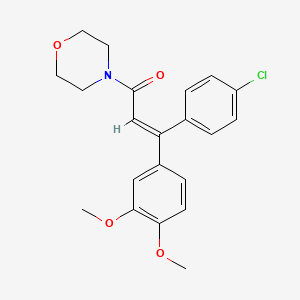 molecular formula C21H22ClNO4 B1233494 (E)-Dimethomorph CAS No. 113210-97-2