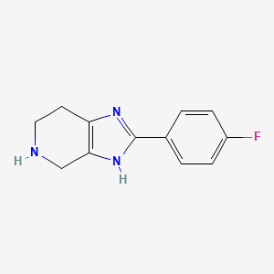 molecular formula C12H12FN3 B12334940 2-(4-Fluorophenyl)-1H-imidazo[4,5-C]piperidine CAS No. 944903-69-9