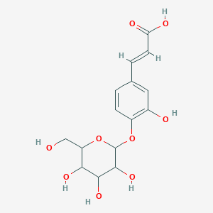 molecular formula C15H18O9 B1233497 葡萄糖咖啡酸 CAS No. 17093-82-2