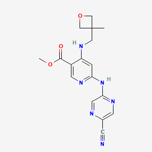 Methyl 6-[(5-cyanopyrazin-2-yl)amino]-4-[(3-methyloxetan-3-yl)methylamino]pyridine-3-carboxylate