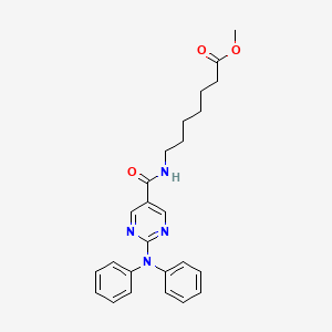 methyl 7-[[2-(N-phenylanilino)pyrimidine-5-carbonyl]amino]heptanoate