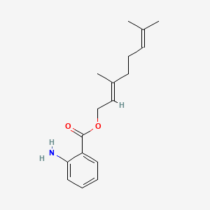 molecular formula C17H23NO2 B12334985 Geranyl anthranilate CAS No. 67874-69-5