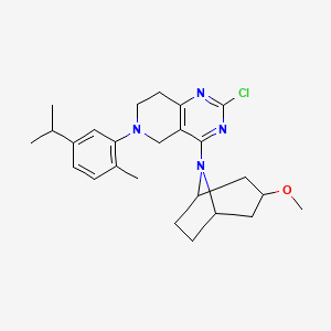 8-Azabicyclo[3.2.1]octane, 8-[2-chloro-5,6,7,8-tetrahydro-6-[2-methyl-5-(1-methylethyl)phenyl]pyrido[4,3-d]pyrimidin-4-yl]-3-methoxy-