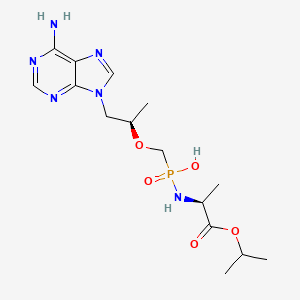 P-((((R)-1-(6-Amino-9H-purin-9-yl)propan-2-yl)oxy)methyl)-N-((S)-1-isopropoxy-1-oxopropan-2-yl)phosphonamidic acid