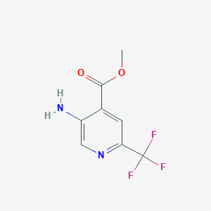 Methyl 5-amino-2-(trifluoromethyl)isonicotinate