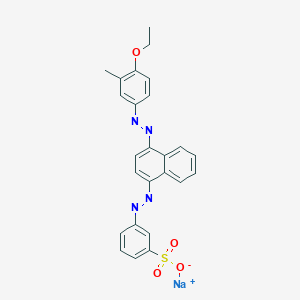 Sodium;3-[[4-[(4-ethoxy-3-methylphenyl)diazenyl]naphthalen-1-yl]diazenyl]benzenesulfonate