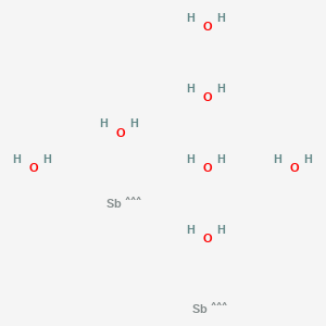 molecular formula H14O7Sb2 B1233504 Pyroantimonate CAS No. 23601-23-2