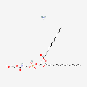 Azane;[3-[hydroxy-[2-(2-methoxyethoxycarbonylamino)ethoxy]phosphoryl]oxy-2-tetradecanoyloxypropyl] tetradecanoate