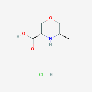 5-Methylmorpholine-3-carboxylic acid hydrochloride, cis