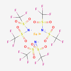 molecular formula C6F18FeN3O12S6 B12335081 Iron(III)tris(trifluoromethylsulfonyl)imide CAS No. 207861-59-4