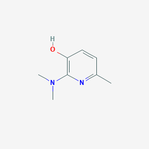 molecular formula C8H12N2O B12335117 2-(Dimethylamino)-6-methylpyridin-3-ol 