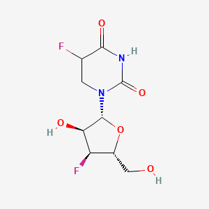 5-fluoro-1-[(2R,3S,4S,5R)-4-fluoro-3-hydroxy-5-(hydroxymethyl)oxolan-2-yl]-1,3-diazinane-2,4-dione