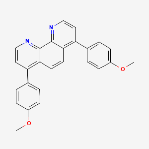 molecular formula C26H20N2O2 B12335207 4,7-Bis(4-methoxyphenyl)-1,10-phenanthroline CAS No. 95950-20-2