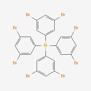 molecular formula C24H12Br8Si B12335228 Tetrakis(3,5-dibromophenyl)silane CAS No. 18733-95-4