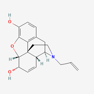 molecular formula C19H21NO3 B1233523 Nalorphine CAS No. 62-67-9