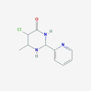 molecular formula C10H12ClN3O B12335250 4(3H)-Pyrimidinone, 5-chloro-6-methyl-2-(2-pyridinyl)- 