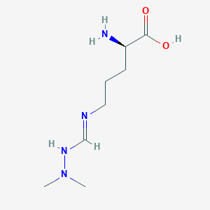 (2R)-2-amino-5-[(2,2-dimethylhydrazinyl)methylideneamino]pentanoic acid