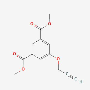 molecular formula C13H12O5 B12335281 1,3-Benzenedicarboxylic acid, 5-(2-propynyloxy)-, dimethyl ester CAS No. 859857-53-7