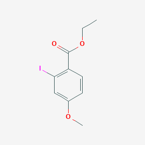 molecular formula C10H11IO3 B12335310 Ethyl 2-iodo-4-methoxybenzoate 