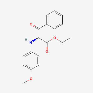 Phenylalanine, N-(4-methoxyphenyl)-beta-oxo-, ethyl ester