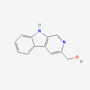 molecular formula C12H10N2O B1233533 3-Hidroximetil-β-carbolina CAS No. 65474-79-5