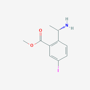 molecular formula C10H12INO2 B12335334 (S)-methyl 2-(1-aminoethyl)-5-iodobenzoate CAS No. 1217644-98-8