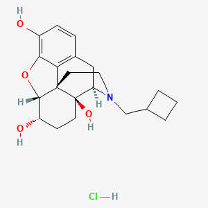 molecular formula C21H28ClNO4 B1233534 Clorhidrato de nalbufina CAS No. 23277-43-2