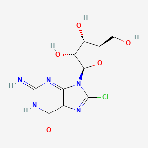 8-chloro-9-[(2R,3R,4S,5R)-3,4-dihydroxy-5-(hydroxymethyl)oxolan-2-yl]-2-imino-5H-purin-6-one