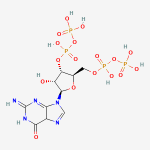 Guanosine 3'-(trihydrogen diphosphate), 5'-(trihydrogen diphosphate)