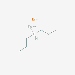 molecular formula C7H15BrZn B12335405 Zinc,bromo(1-propylbutyl)- 