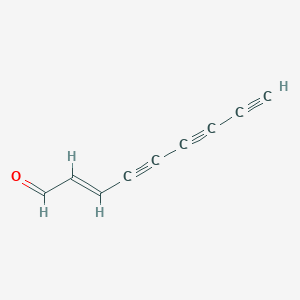 molecular formula C9H4O B1233541 2-壬烯-4,6,8-三炔醛 