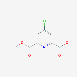 molecular formula C8H5ClNO4- B12335428 4-Chloro-6-methoxycarbonylpyridine-2-carboxylate 