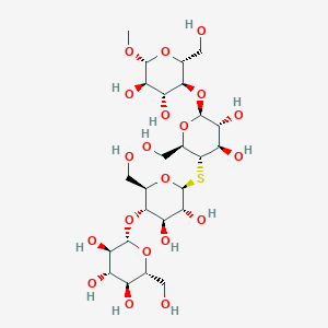 molecular formula C25H44O20S B1233543 Methyl cellobiosyl-4-thio-beta-cellobioside 