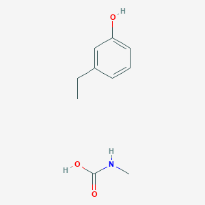 molecular formula C10H15NO3 B12335433 Phenol, 3-ethyl-, methylcarbamate 