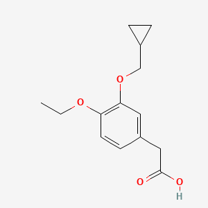 2-[3-(Cyclopropylmethoxy)-4-ethoxyphenyl]acetic Acid