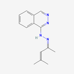 N-[(Z)-4-methylpent-3-en-2-ylideneamino]phthalazin-1-amine