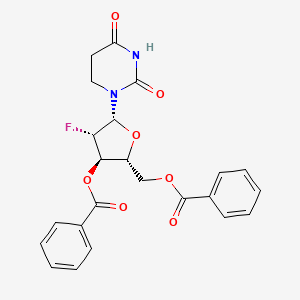 [(2R,3R,4S,5R)-3-benzoyloxy-5-(2,4-dioxo-1,3-diazinan-1-yl)-4-fluorooxolan-2-yl]methyl benzoate