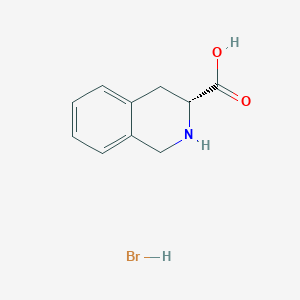 molecular formula C10H12BrNO2 B12335525 (3R)-1,2,3,4-tetrahydroisoquinoline-3-carboxylic acid;hydrobromide 