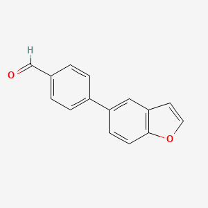 molecular formula C15H10O2 B12335527 4-(Benzofuran-5-yl)benzaldehyde 