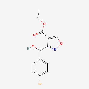 Ethyl 3-[(4-Bromophenyl)(hydroxy)methyl]isoxazole-4-carboxylate