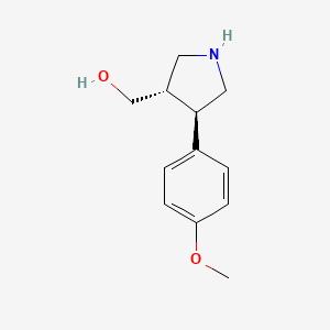 ((3S,4R)-4-(4-Methoxyphenyl)pyrrolidin-3-YL)methanol