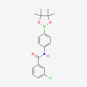 3-chloro-N-[4-(4,4,5,5-tetramethyl-1,3,2-dioxaborolan-2-yl)phenyl]Benzamide