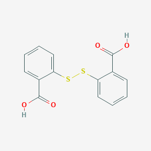 molecular formula C14H10O4S2<br>COOH-C6H4-S-S-C6H4-COOH<br>C14H10O4S2 B123356 2,2'-Dithiodibenzoic acid CAS No. 119-80-2